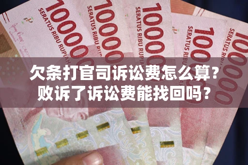 济南欠条打官司诉讼费怎么算？败诉了诉讼费能找回吗？