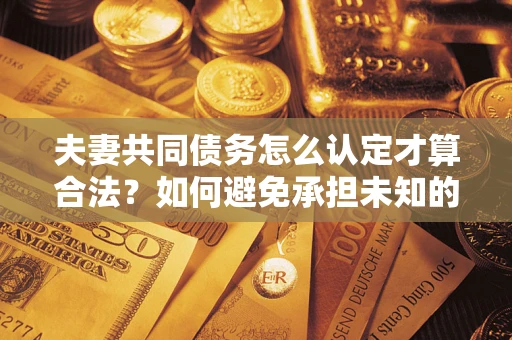 济南夫妻共同债务怎么认定才算合法？如何避免承担未知的债务风险？